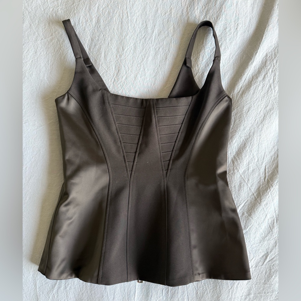 Liu Jo Black Satin Corset Top – Elegant & Chic - size IT42 US small